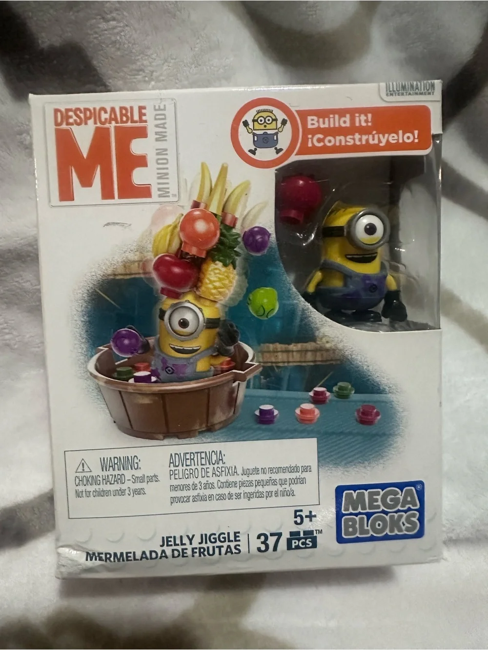 Mega Bloks Despicable Me Minion Jelly Jiggle Set - Yellow, Purple, Red